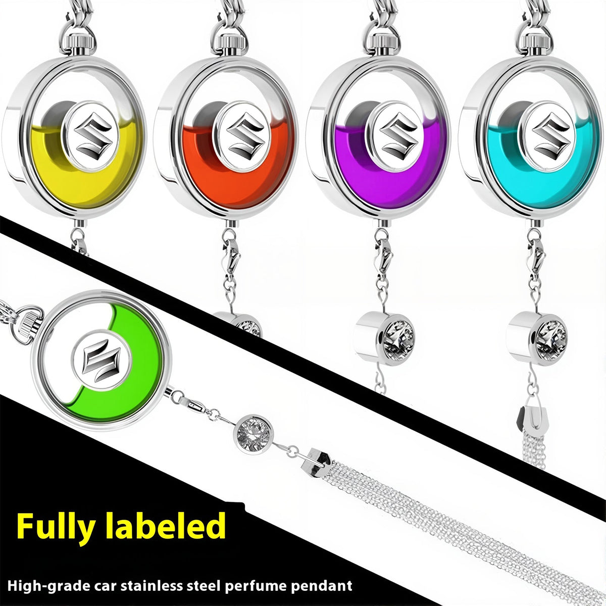 Elegant Car Logo Pendant Air Freshener – Aromatherapy Meets Automotive Style