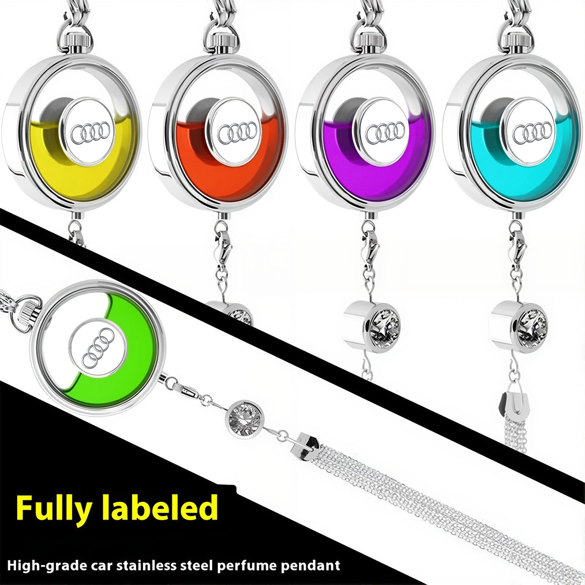 Elegant Car Logo Pendant Air Freshener – Aromatherapy Meets Automotive Style
