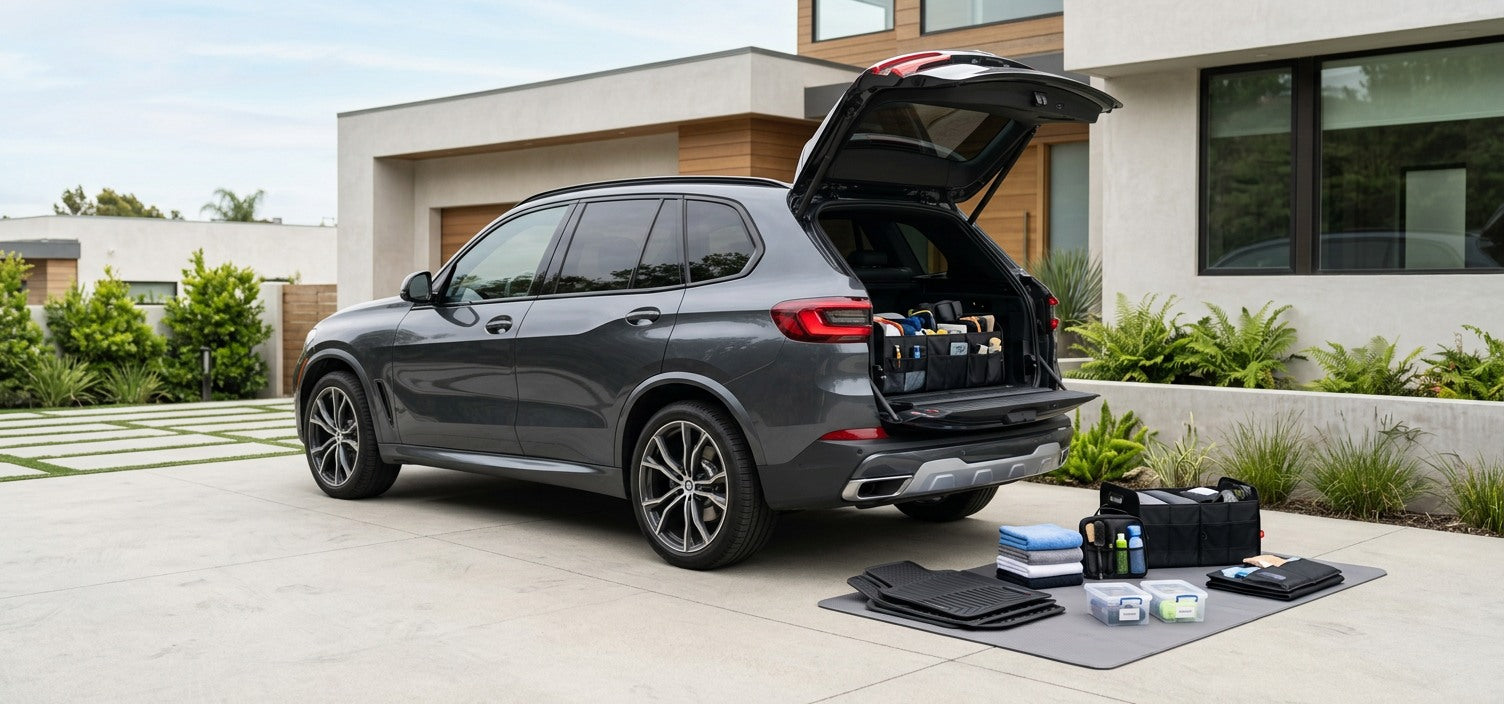 Practical automotive accessories for car storage cleaning and everyday convenience