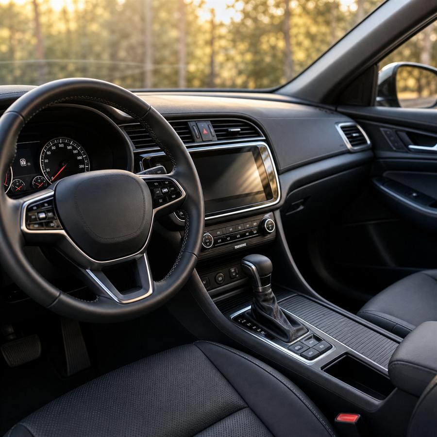 Premium interior accessories and center console organization